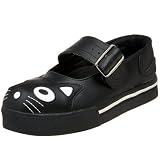 T.U.K. Women's A6467L Vulcanized Mary Jane Sneaker,Black,7 M US