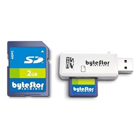 ByteStor MLC 2GB SD (Secure Digital ) Card with USB Reader