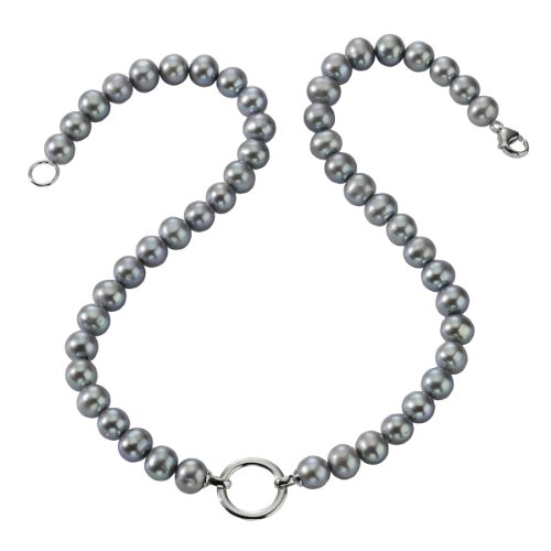 Celeste Damen-Collier 925/- Sterling Silber, 45cm, S&uuml;&szlig;wasserzuchtperlen grau,360250136 Preisvergleich