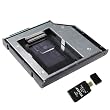 2.5" / 9.5mm 2nd HDD Caddy SATA Designed For Laptop Dell Latitude C510 C610 C810 C840 CP CPi CPx CPm CPt Inspiron 3800 4100 8100 series PLUS AGPtek USB 2.0 All in one card reader