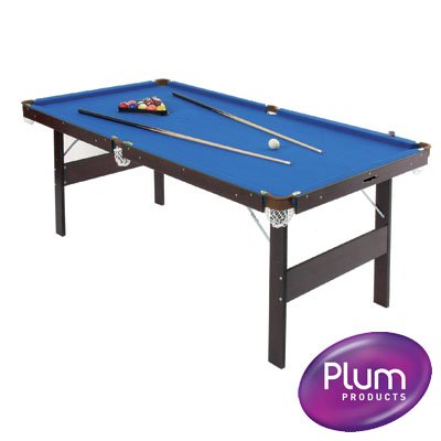 Childrens Toyshop  Toys : Plum Products 4ft Pool Table with folding legs and accessories