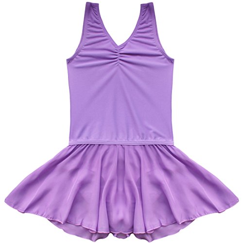 iEFiEL Girls Go Sport Shiny Dancer Ballet Dancing Tutu Skirt Dress Leotard Dancewear