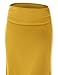LE3NO Womens Floor Length Maxi Skirt with Stretch