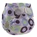 Swaddlebees Aplix Pocket Cloth Diaper with Organic Velour (Medium, Blue Martini Print)