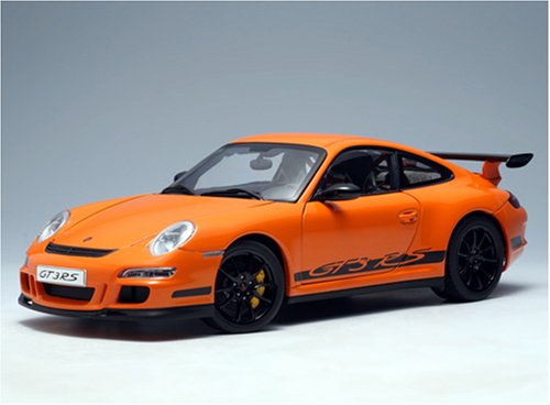 Childrens Toyshop  Third Party New : Diecast Model Porsche 911 GT3 RS 997 in Orange with Black Stripes (1:18 scale)