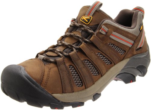Keen Men's Voyageur Trail Shoe,Black Olive/Picante,13 M US
