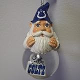 Indianapolis Colts Light-Up Gnome Snowglobe Christmas Ornament