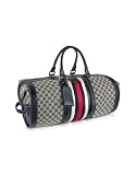 Gucci - Gucci Signature Web Canvas and Leather Duffel Travel Bag