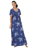 Pintucked floral long gown