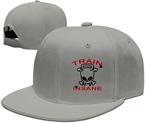Train Insane Skull Baseball Flat Bill Hat,Hiphop Adjustbale Cap