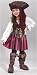 High Seas Buccaneer Pirate Costume Girl - Toddler 3-4T
