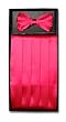 SILK Cumberbund & BowTie HOT PINK FUCHSIA Men's Cummerbund Bow Tie Set