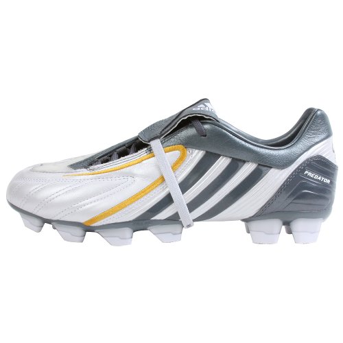 adidas Men's P Absolion Firm Ground Control Soccer Cleat,White/Lead/Gold,12 M