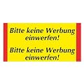 2 Stk. Aufkleber *Bitte keine Werbung einwerfen!*
