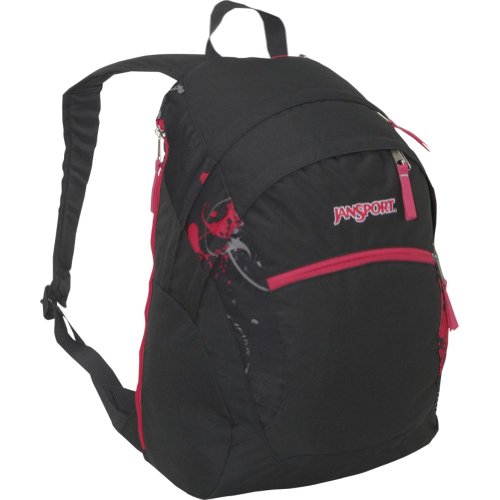 JanSport Wasabi Backpack (Grey Tar/Grey Tar Flitter)