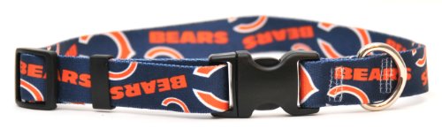 Yellow Dog Design Chicago Bears Licensed NFL Dog Collar, Large, 18-Inch by 28-Inch