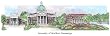 University of Southern Mississippi - Collegiate Colors - 5" x 13" Framed Prints