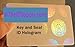 Key and Seal ID Card Hologram [50 PACK]