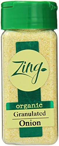 Zing Spices Organic Spices, Onion Granulated, 3.5 Ounce