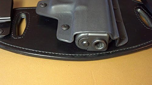 Hidden Hybrid Holsters, Sig Sauer P250 compact old style - Black Kydex/ Black Leather- RH Draw