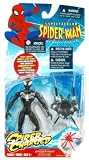 41e XYy8sYL. SL160  Spectacular Spider Man Animated Action Figure Black Suited Spider Man