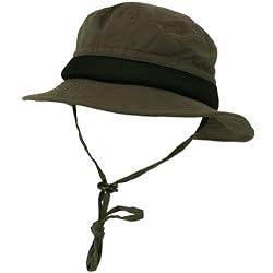 San Diego Travel Bucket Packable Boonie Chin Hat Gray Medium