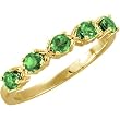 14K Yellow Gold Emerald Ring/Band
