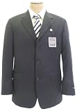 Alfani Mens Single Breasted 3 Button Navy Blue Pinstripe Wool Suit - Size 44R