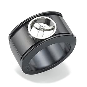 Fly Naked Black Titanium Propeller Ring