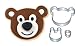 Wilton Stackable Teddy Bear Cutter Set