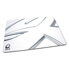 QPAD CT Hybratek Coated Cloth Professional 4mm Large Gaming Mouse Pad - White