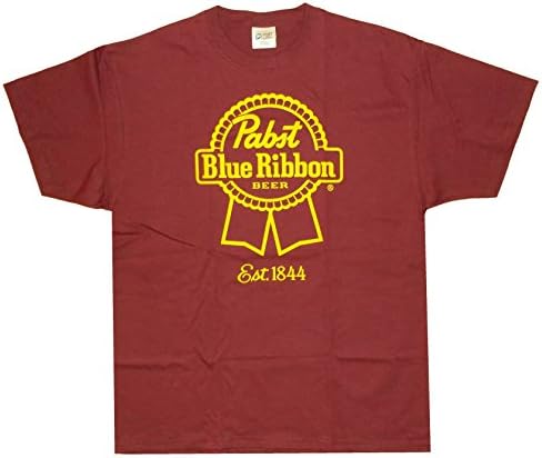 Pabst Blue Ribbon PBR Men's T-Shirt XL Dark Red