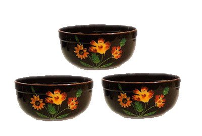 Kitchen Decor Tuscany Mediterranean 3pc Serving Mixing Fruit Bowls