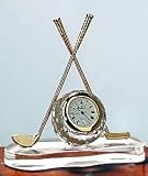 GOLF SET CLOCK - MINI CRYSTAL GOLF SET CLOCK - golf clock