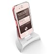 KONNET Reflex Dock Plus Charging Dock / Cradle / Stand with Charge and Sync cable for iPhone 4, iPhone 3Gs, iPhone 3G, iPhone and iPod (White)