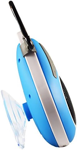 Bluetooth Speaker, Waterproof Wireless Bluetooth Shower Speaker Outdoor Portable 3.0 Mini Speaker with Carabiner - BLUE