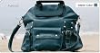 Namaste Peacock Blue Laguna Knitting Tote Shoulder Bag Purse