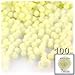 The Crafts Outlet 100-Piece Multi Purpose Pom Poms, Acrylic, 7mm/0.28-inch, Round, Sun Yellow