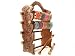 Beachcombers! Indian Tall 8 Bar Hand Carved Wood Glass Bangle Bracelet Jewelry Stand Display Holder Rack