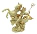 Greek God Poseidon Gilt Statue Sculpture Neptune