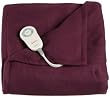 Sunbeam TW8120-030-402 Heated Electric Fleece Throw, Eggplant