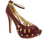 CUT-OUT STRAP PEEP TOE HEEL