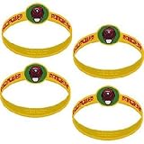 MIGHTY MORPHIN POWER RANGERS Party Favor Treat WRISTBANDS (4 Count)