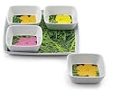 Precidio Objects 9450H58-AM107 Andy Warhol 1960s Flower Nesting Tray Set