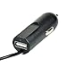 ETvalley Universal Car Charger FM Transmitter with USB Ports Car Charging Hands-Free Calling MP3 Player, Lightning Connector and 3.5 mm Audio Output, Black