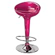 LumiSource Scooper Barstool, Pink