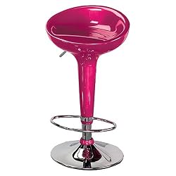 LumiSource Scooper Barstool, Pink