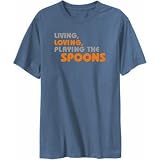 T-Shirt Steel  Living , Loving , Playing The Spoons  Instruments