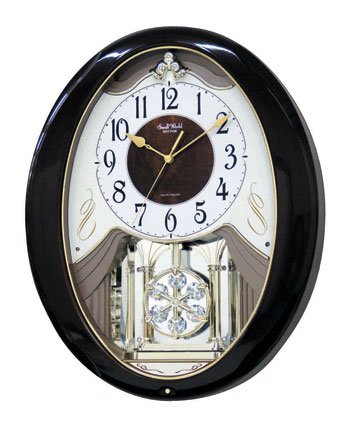 Sable Snowflake MJ893 Musical Wall Clock by Rhythm