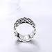Celtic Knot Ring Stainless Steel Tribal Viking Medieval Gothic Silver Band Braid